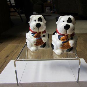 Vintage  "spot" Puppy dog  S & P shakers